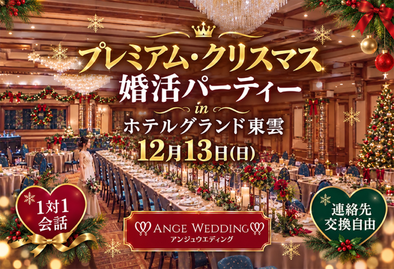 プレミアム・クリスマス婚活パーティー【30～49歳】